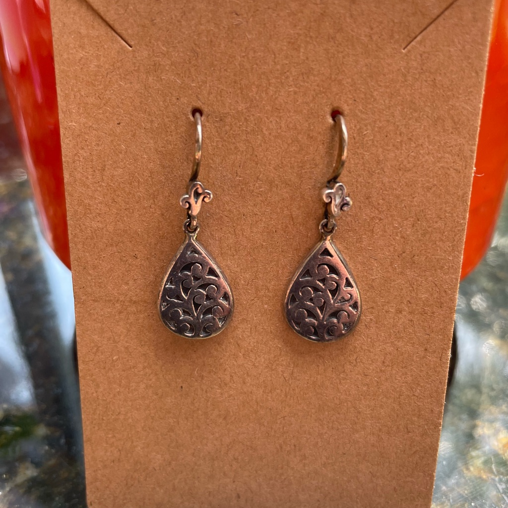 Lois Hill Silver Teardrop Earrings